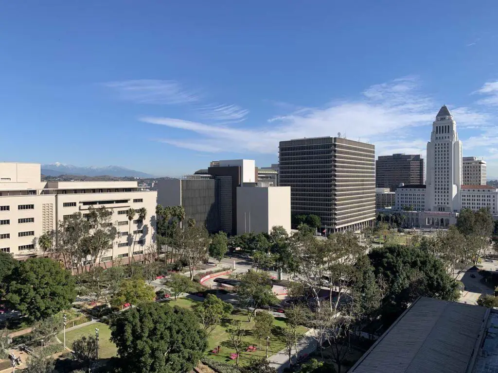The Stanley Mosk Courthouse was actually not a bad place to serve due to the public transportation option to get here and the views from the building's top floor