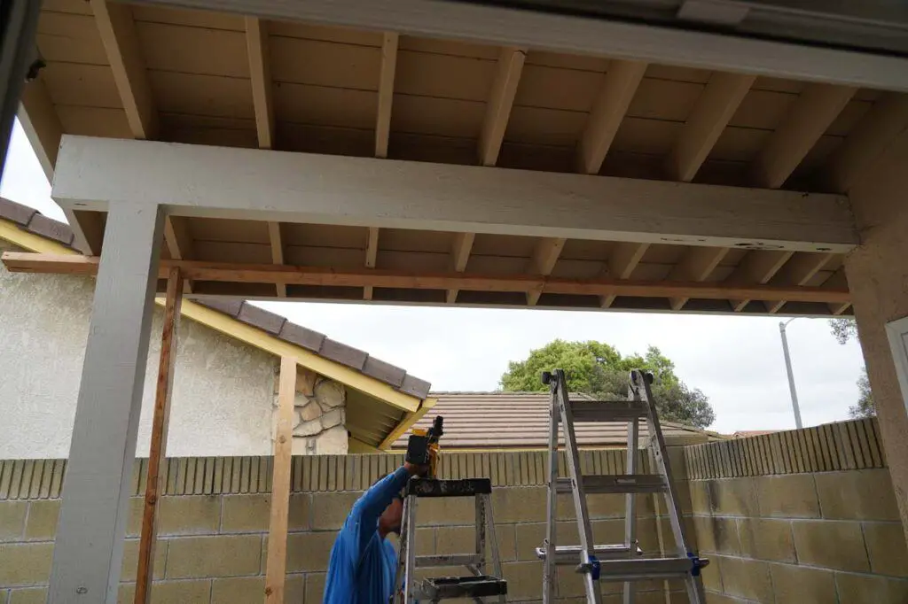 A structural contractor about to replace a beam that was riddled with termites