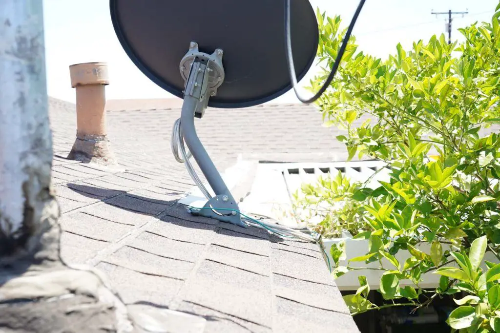 An improperly-installed satellite dish on the rental home's roof possibly leading to water damage underneath; something we'll have to work with the property manager to ensure that tenants are responsible for the damage done due to unauthorized alterations