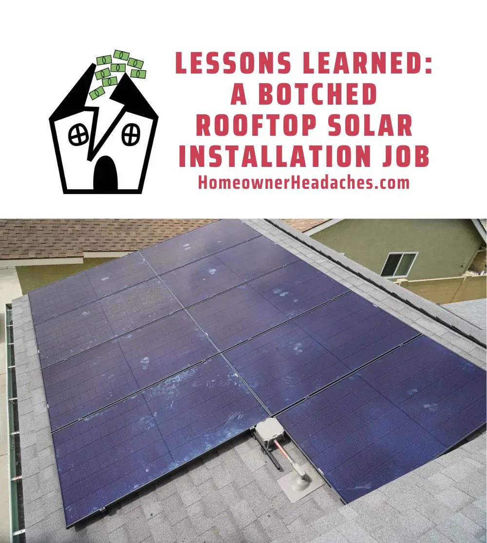What we learned from our bad rooftop solar installation job