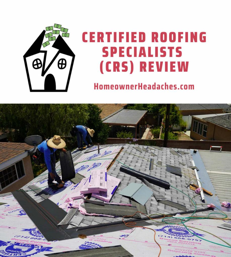 Certified Roofing Specialists workers installing a new roof on our house