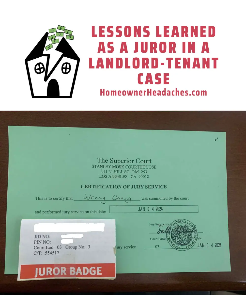 Lessons Learned As A Juror In A Landlord-Tenant Case