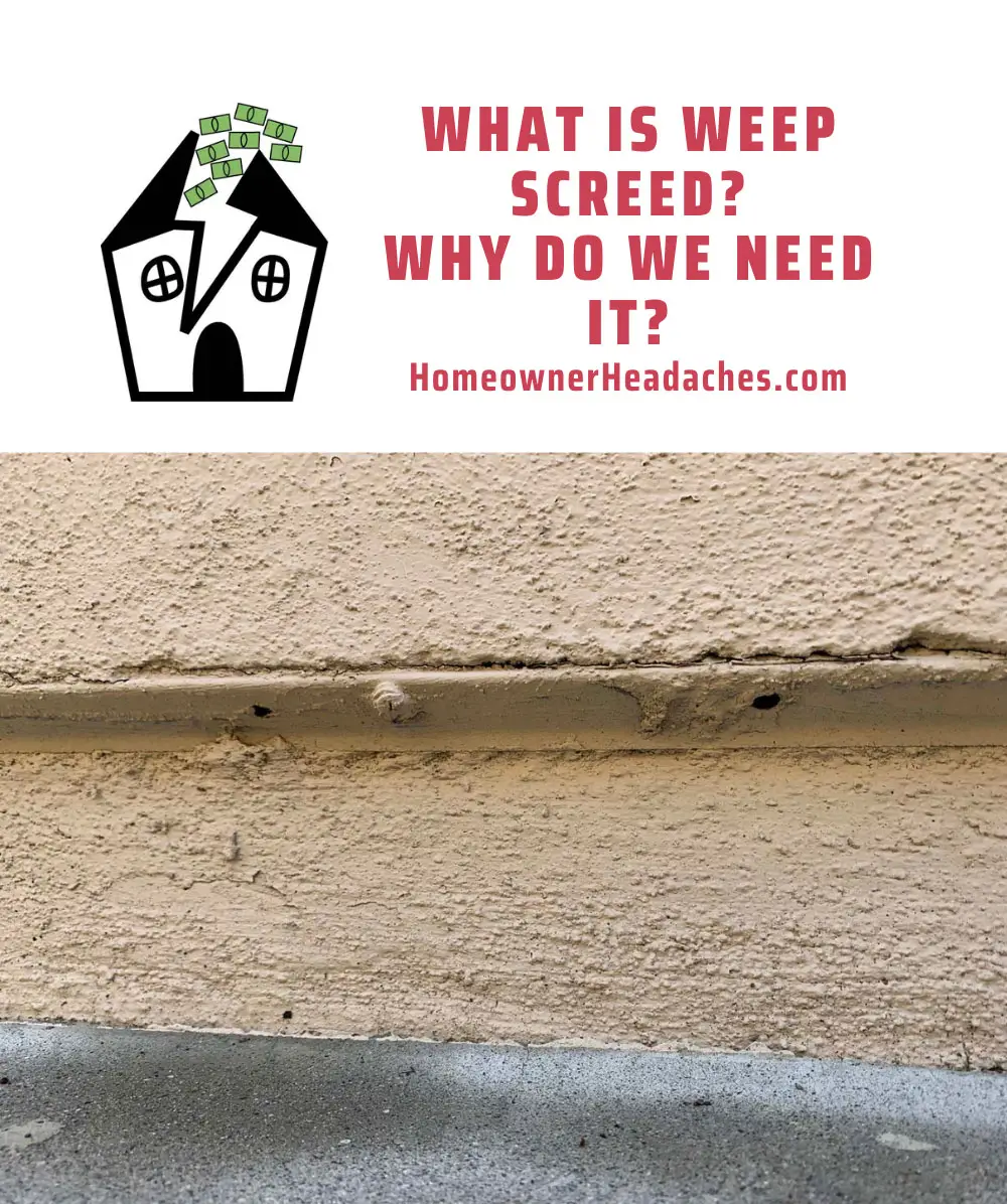 What is stucco weep screed? Why do you need it?