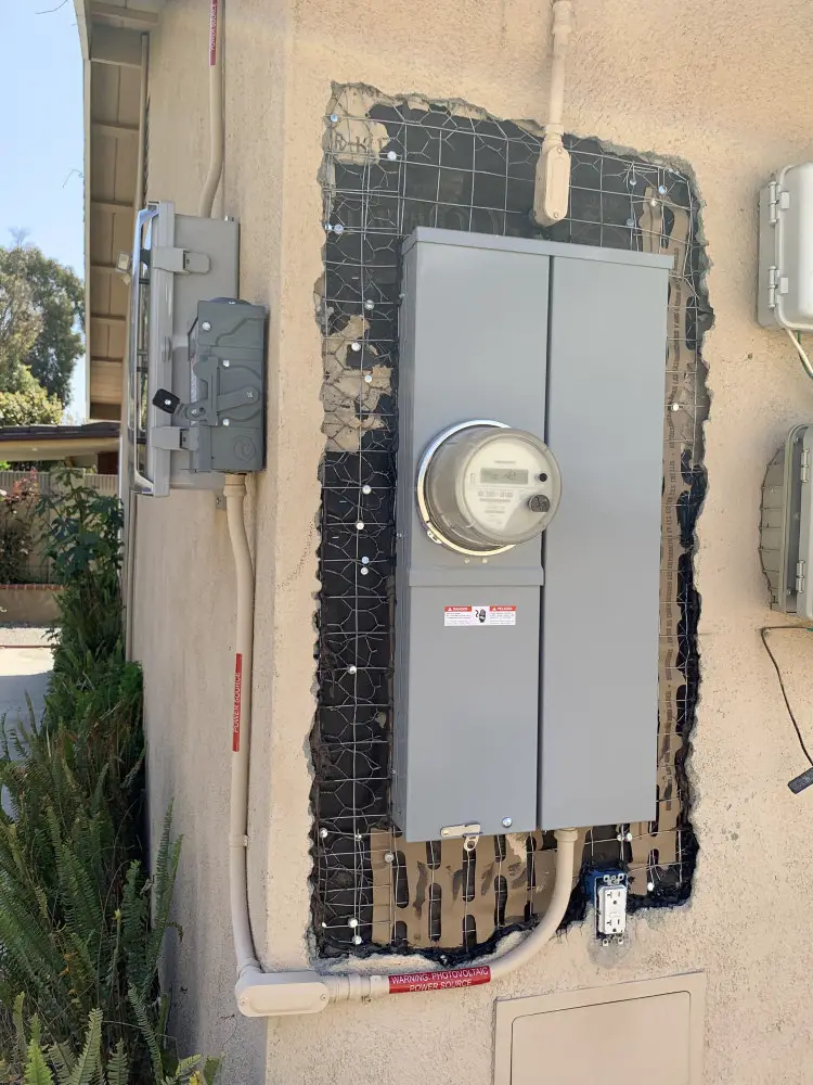 We were forced to upgrade our electrical panel in order to accommodate the solar energy system